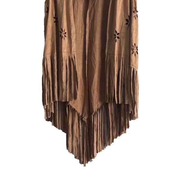 American Rag Faux Suede Fringe Vest - Picture 2 of 10
